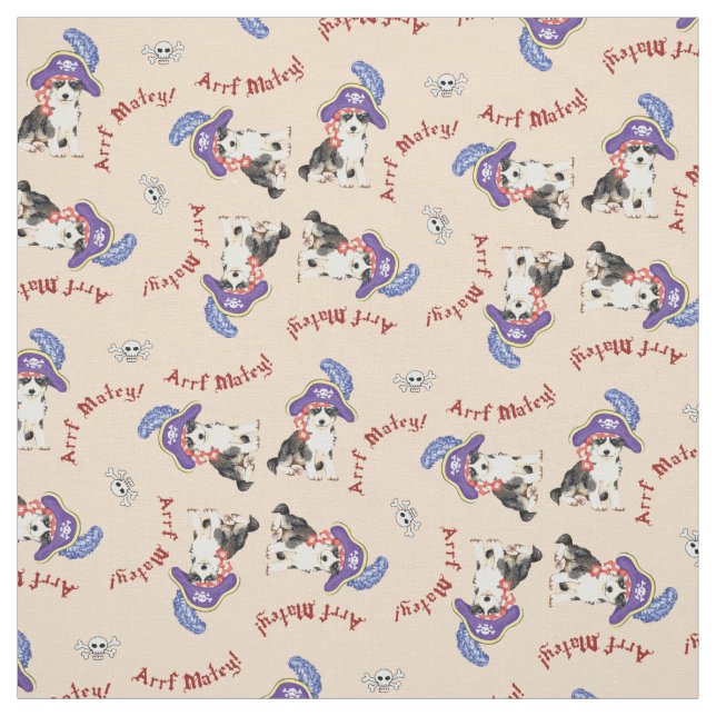 Husky Pirate Fabric (Swatch)