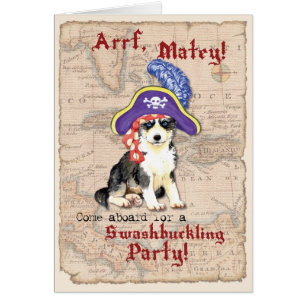 Husky Pirate Invitation