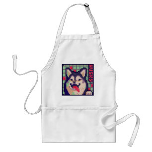 Husky Pixelart, Pixel Art Standard Apron