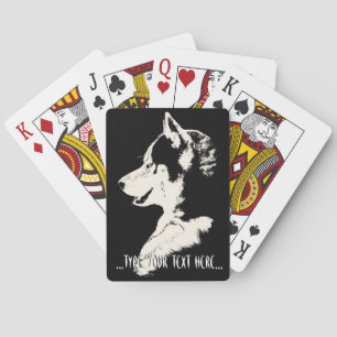 Husky Playing Cards Personalise Sled Dog Cards