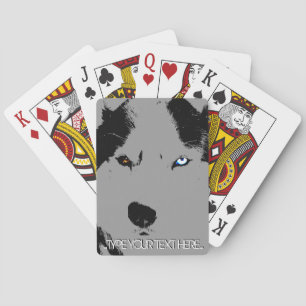 Husky Playing Cards Personalise Sled Dog Cards