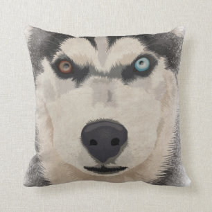 Husky portrait cushion