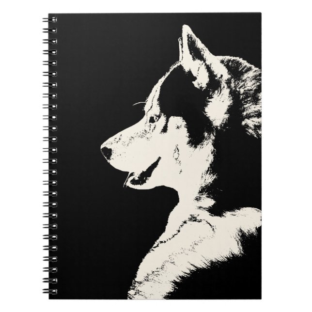 Husky Pup Notebook Siberian Husky Gifts & Books (Front)