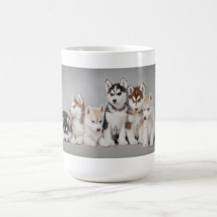 Husky puppies coffee mug