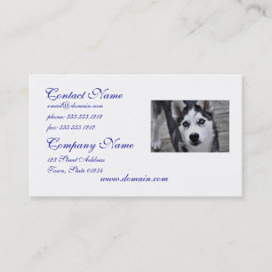Husky Puppy Business Cards