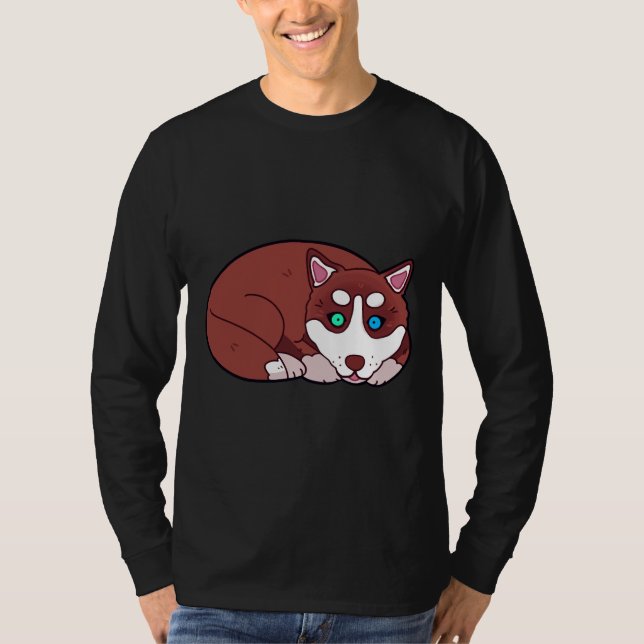 Husky Puppy                     T-Shirt (Front)