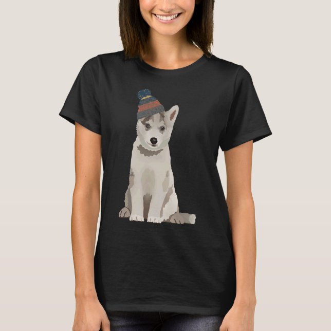 Husky Puppy                                        T-Shirt (Front)