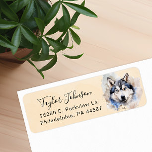 Husky Return Address Label