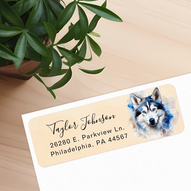 Husky Return Address Label (Creator Uploaded)