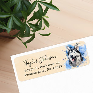 Husky Return Address Label