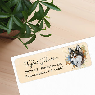 Husky Return Address Label