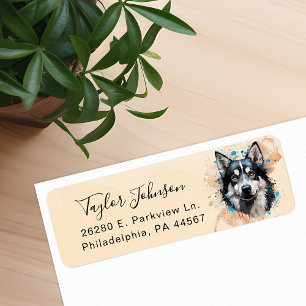 Husky Return Address Label