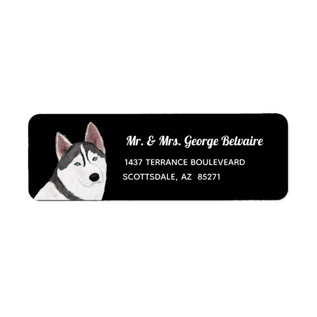 Husky Return Address Label (Front)
