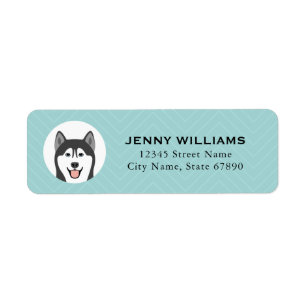 Husky Return Address Labels