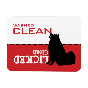 Husky Samoyed Malamute Dog Dishwasher Magnet Sign