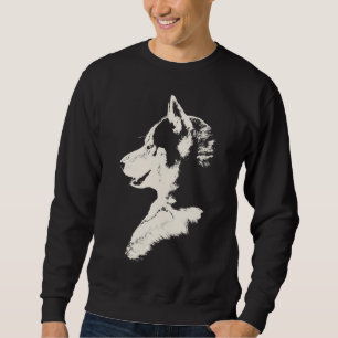 Husky Shirt Sweatshirt Husky Wolf Art Dog Shirts