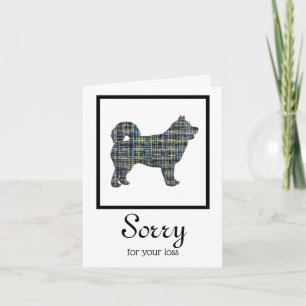 Husky Siberian Dog Pet Sympathy Card