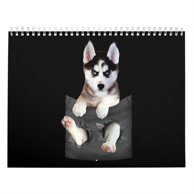 Husky | Siberian Husky In Pocket Puppy Calendar (Cover)