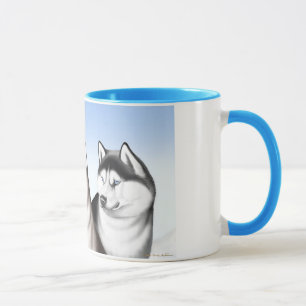 Husky Sled Dogs Coffee Mug