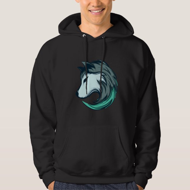 Husky Sleep Style Hoodie (Front)