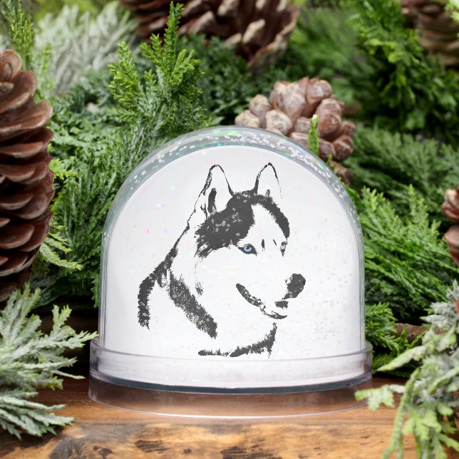 Husky Snowglobe Siberian Husky Customize Snowglobe (Winter)
