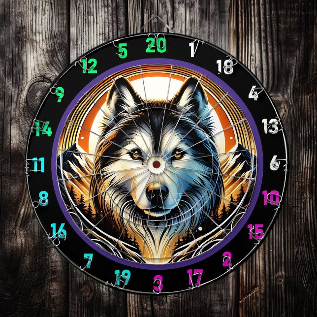 Husky Spirit Mountain Room Centerpiece Dartboard (Creator Uploaded)