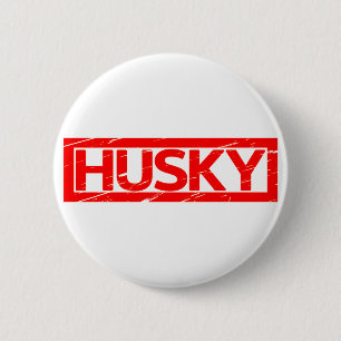 Husky Stamp 6 Cm Round Badge