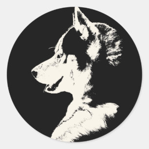 Husky Stickers Siberian Husky Malamute Stickers