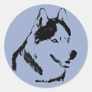 Husky Stickers Siberian Husky Malamute Stickers