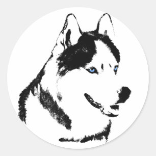 Husky Stickers Siberian Husky Malamute Stickers