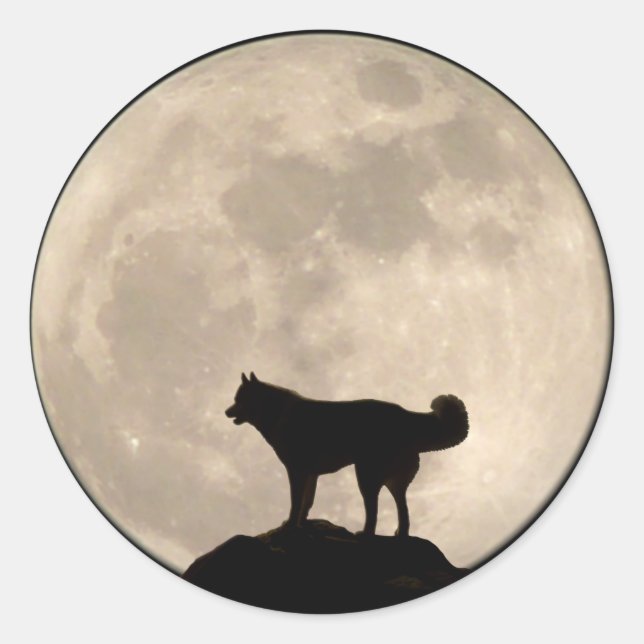 Husky Stickers Siberian Husky Malamute Stickers (Front)