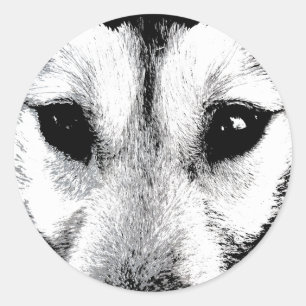 Husky Stickers Siberian Husky Wolf Pup Stickers