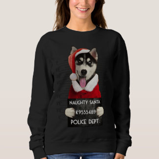 Husky Syberian Santa Xmas Sweatshirt