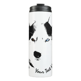 Husky Tumbler Mug Custom Bi-eye Husky Drinkware