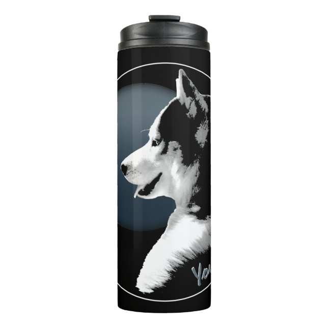 Husky Tumbler Mug Custom Husky Puppy & Gifts (Front)