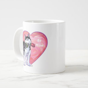 Husky Valentine's Day Large Coffee Mug