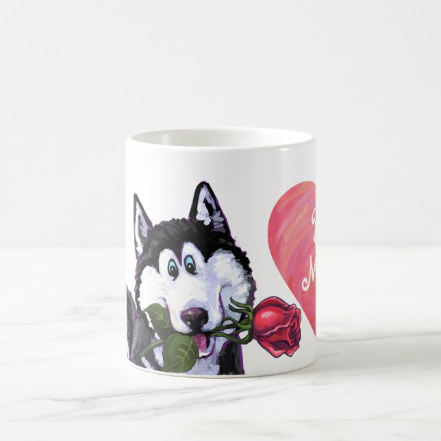 Husky Valentine's Day Magic Mug (Center)