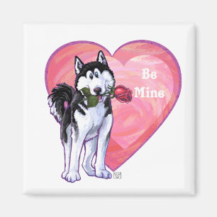 Husky Valentine's Day Magnet