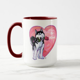 Husky Valentine's Day Mug