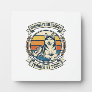 Husky Wisdom Shirt Vintage Engraving Dog Lover Des Plaque