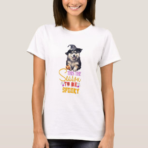 Husky Witch This Is The Season To Be Spooky T-Shirt
