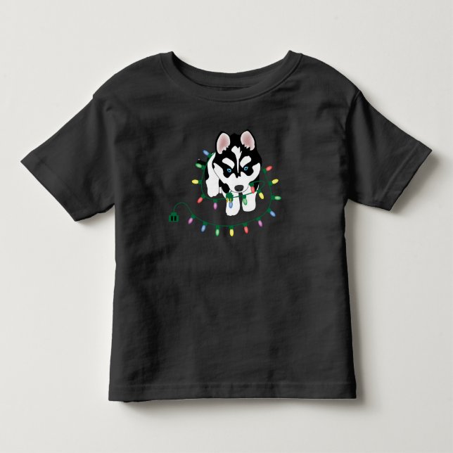 Husky with Christmas Sweater (Front)