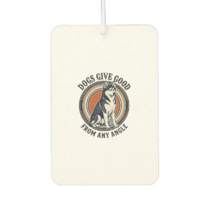 Husky Wordplay Tee Vintage Engraving Dog Quote Des Car Air Freshener