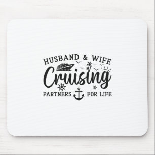 Husnd And Wife Cruise 2025 Matching Couple Cruisin Mouse Mat