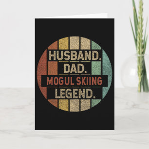 Husnd Dad Mogul Skiing Legend Vintage Card
