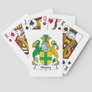 Hussey Family Crest Playing Cards