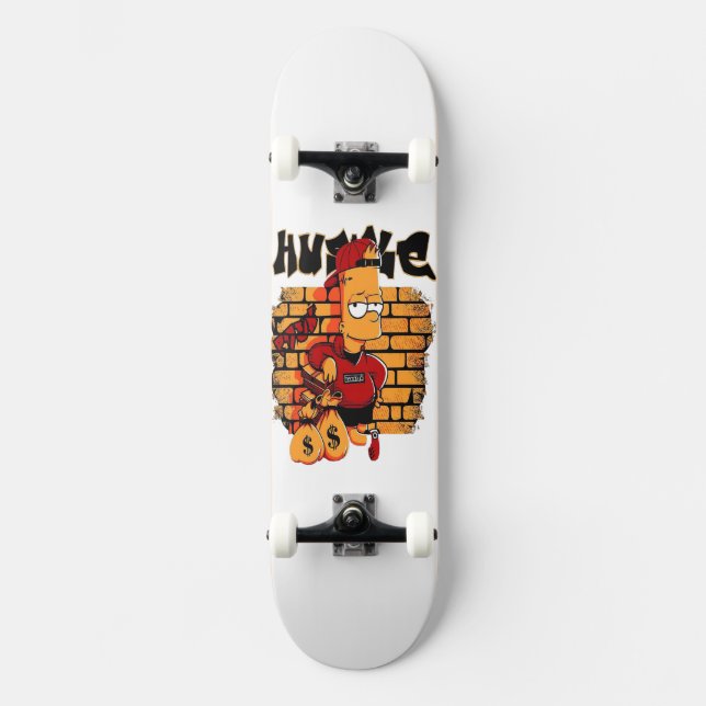 Hustle Bart Skateboard (Front)