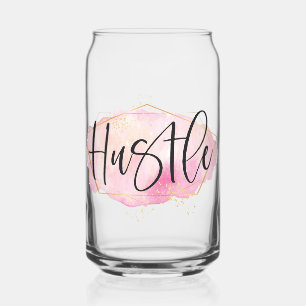 Hustle Can Glass