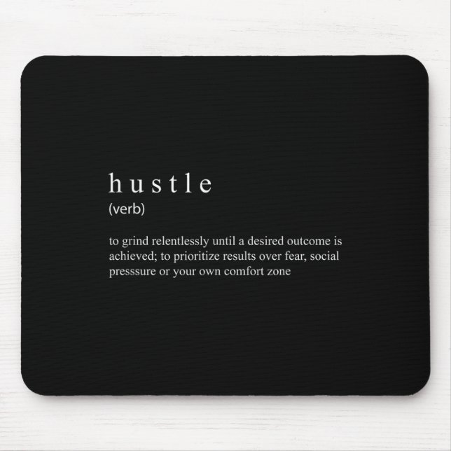 Hustle Definition  Mouse Mat (Front)