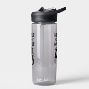 Hustle for That Muscle – Motivational Fitness Water Bottle